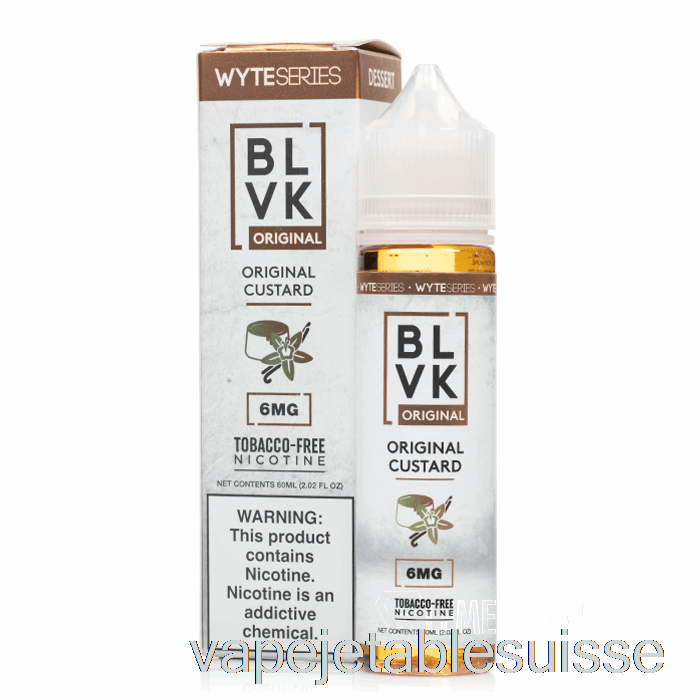 Vape Suisse Crème Anglaise Originale - Blvk - 60ml 3mg